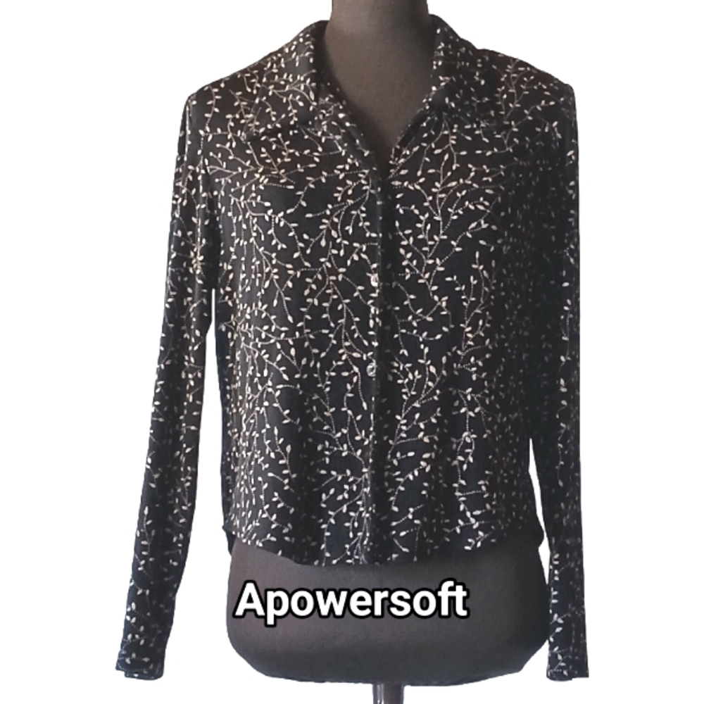 Split Back 90s Blouse (0322)